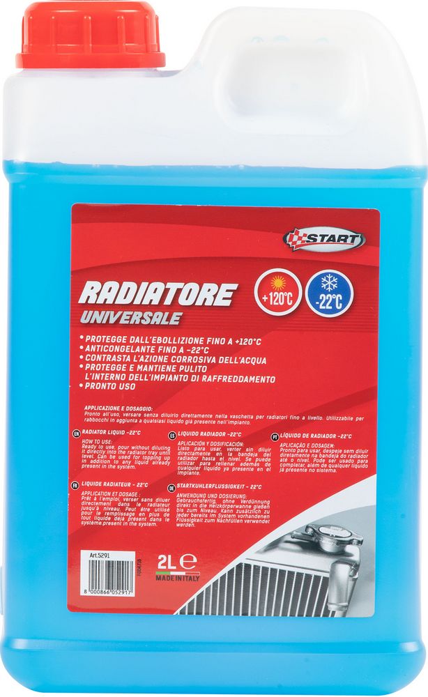 Liquido radiatore anticongelante -22C 2L: