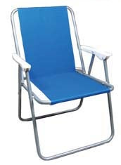 SEDIA ACCIAIO PIEGHEVOLE BLU