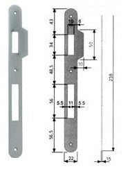 CONTROPIASTRA AGB ART.590 X PATENT GR. CR.SAT.B.T.C/ALETTA