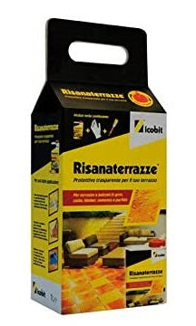 RISANA TERRAZZE IMPERMEABILIZZANTE LIQUIDO LT.1 KIT E BOX