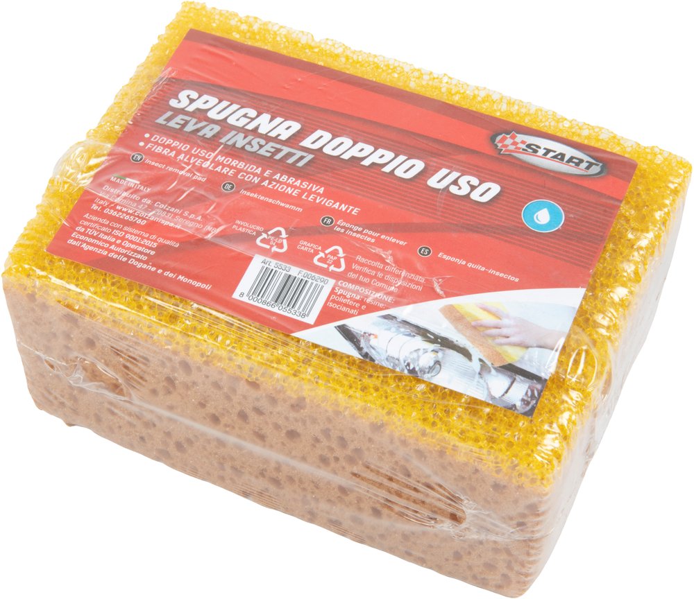 START Spugna leva insetti 9,5X15 cm pulizia e brillantezza auto