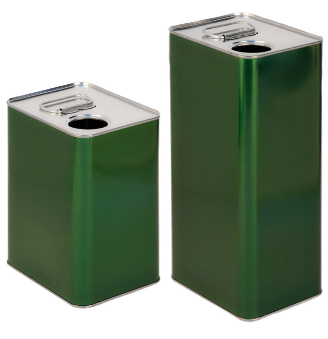 FUSTINO RETTANG.LAM.ZINCATA LT.10 PER OLIO C/TAPPO GIALLO confezione da PEZZI 2