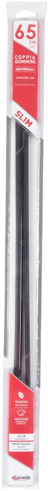 START Coppia di gommini ricambio per tergicristallo universale 65cm-26"