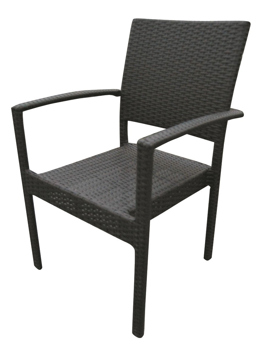 SEDIA PE KING MARRONE C/BRACCIOLI CM.56X60X92
