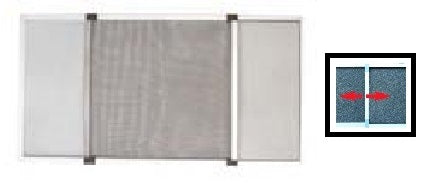 ZANZARIERE A TELAIO BIANCA CM.75X 50 (COPPIA)