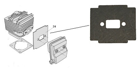 RIC. EXCEL 25,4cc GUARNIZ.SILENZIATORE N.24 PER CDF04535 - L