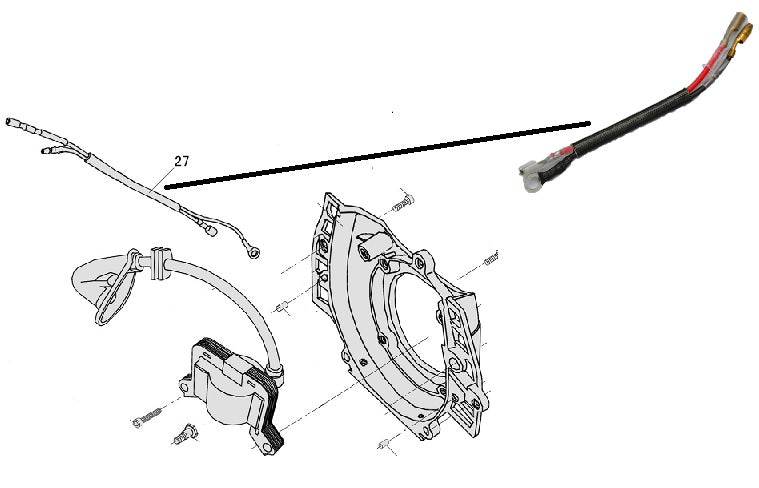 RIC. EXCEL 25,4cc FILO INTERRUTTORE N.27PER CDF04535 - Lott