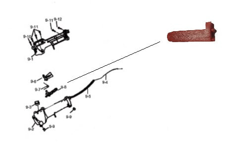 RIC. EXCEL 37,7cc 4T GRILLETTO DI SICUREZZA N.9.8 PER CDF077