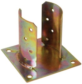 GAZEBO: SUPPORTO DA AVVITARE X PALO TONDO MM. 80