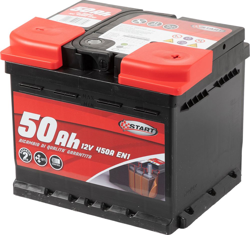 START Batteria Auto 50AH 12V 450A polo positivo destro Casetta L1