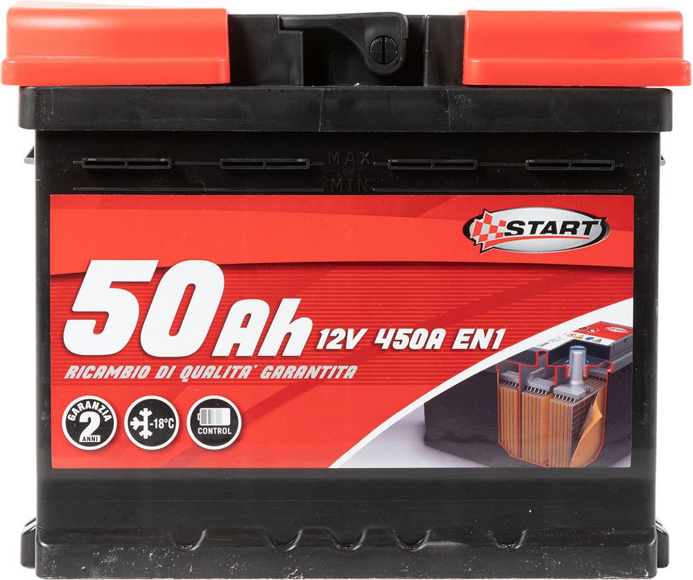 START Batteria Auto 50AH 12V 450A polo positivo destro Casetta L1