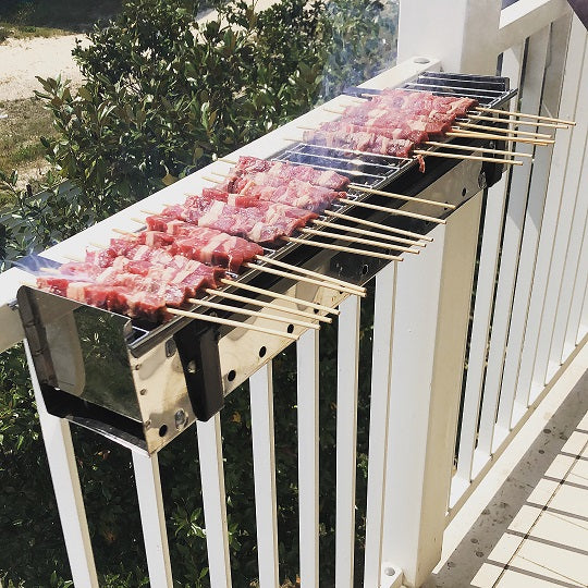 FORNACELLA INOX CM. 60 DA BALCONE X ARROSTICINI
