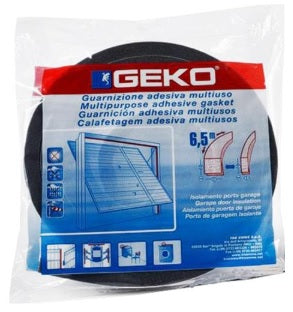 GUARNIZIONE ADESIVA ESPANSA MM.15X5 MT.10 NERA 1300/4