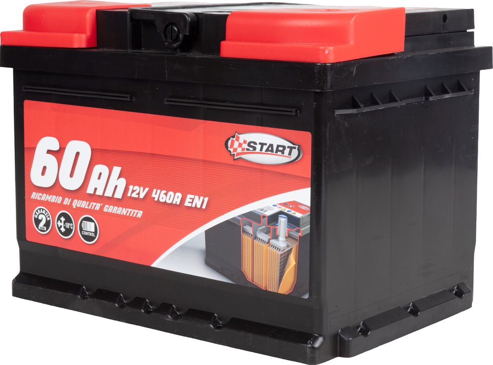 START Batteria Auto 60AH 12V 540A polo positivo destro Cassetta L2