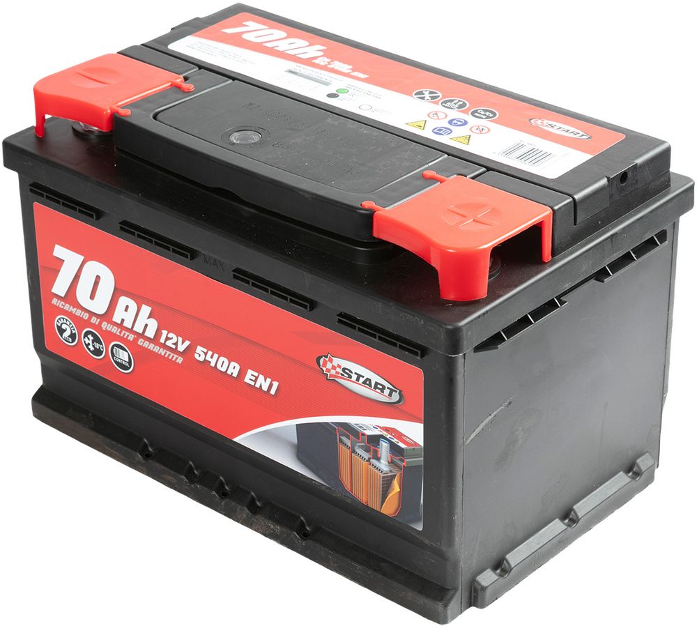 START Batteria Auto 70Ah 12V 600A polo positivo destro cassetta L3B