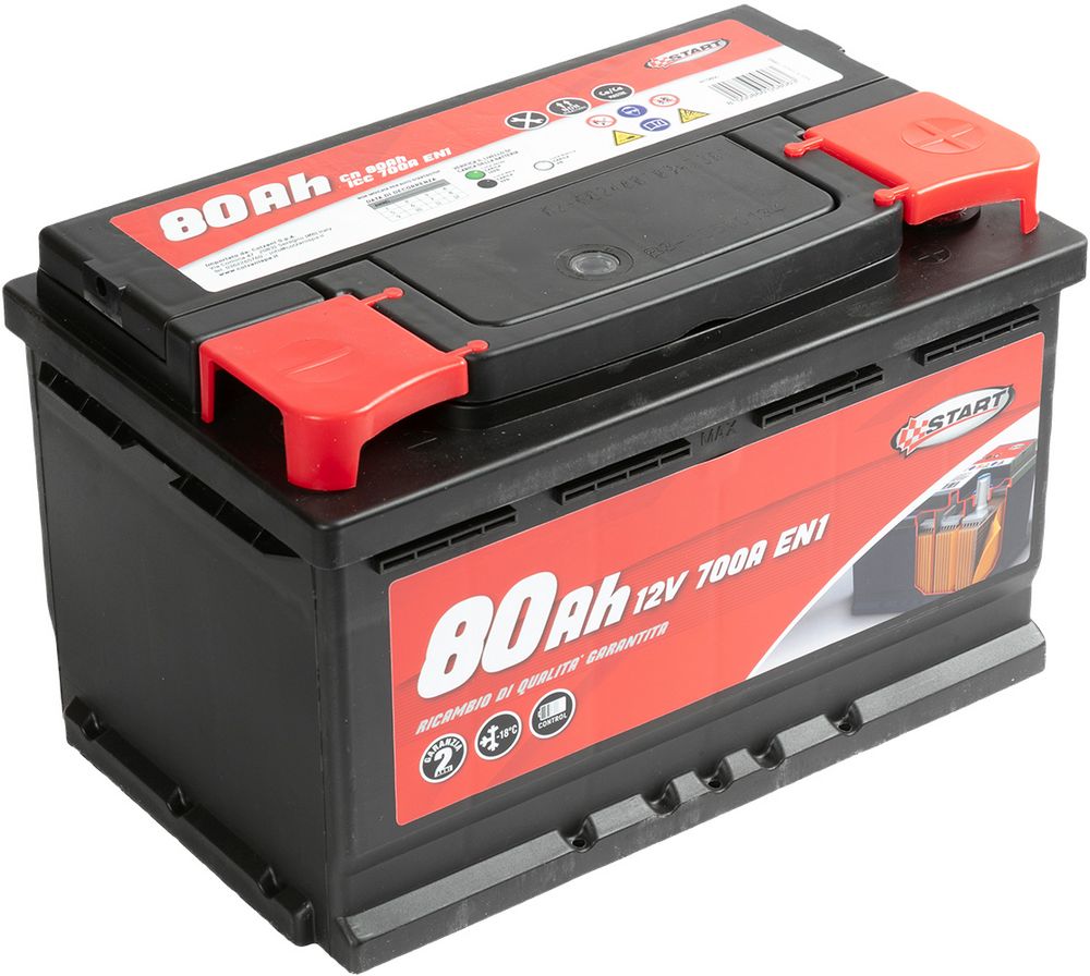 START Batteria Auto 80AH 12V640A polo positivo destro cassetta L3 Originale