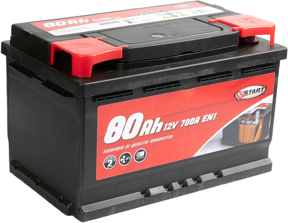 START Batteria Auto 80AH 12V640A polo positivo destro cassetta L3 Originale