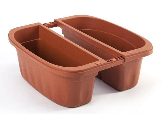 BAMA CASSETTA DOPPIA KLUNIA TERRACOTTA CM.40 REGOLAB.