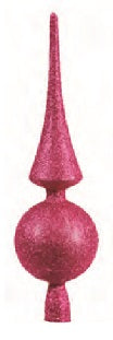 NATALE PUNTALE TUTTO GLITTER CM.30 FUCSIA