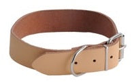 PET COLLARE CUOIO NATURALE CM.56 MM.30