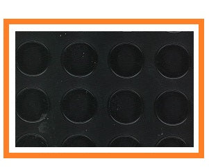 PAVIMENTO PVC BOLLE H.100 NERO (MQ.25) MT.25