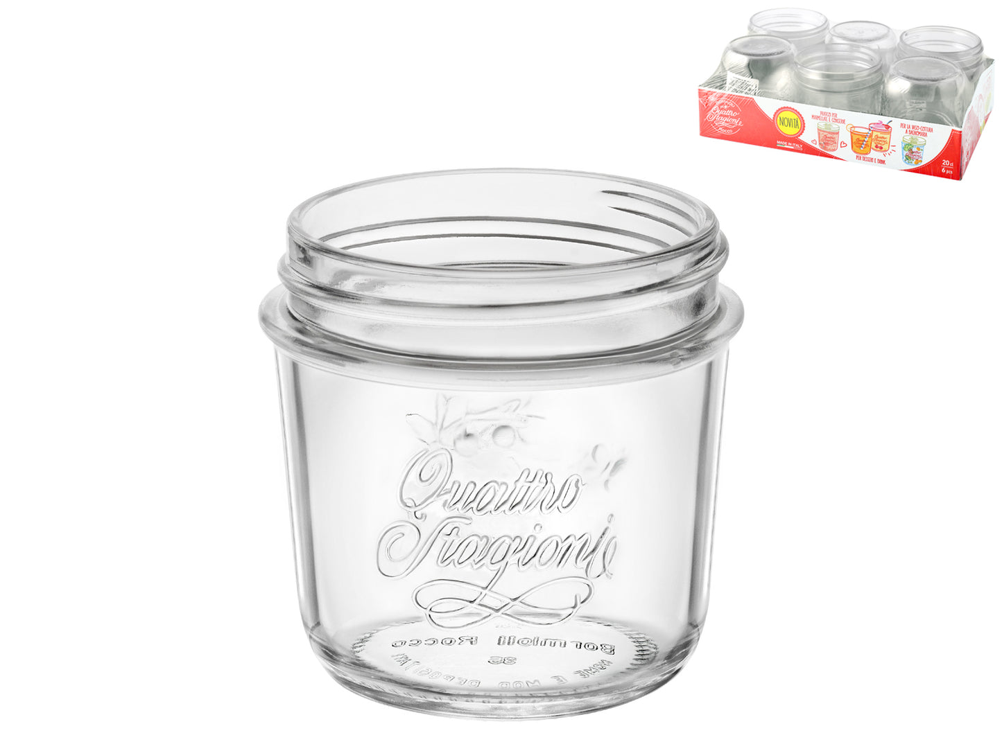 BORMIOLI VASO B.LARGA QUATTRO STAGIONI 0,20 LT MM.86