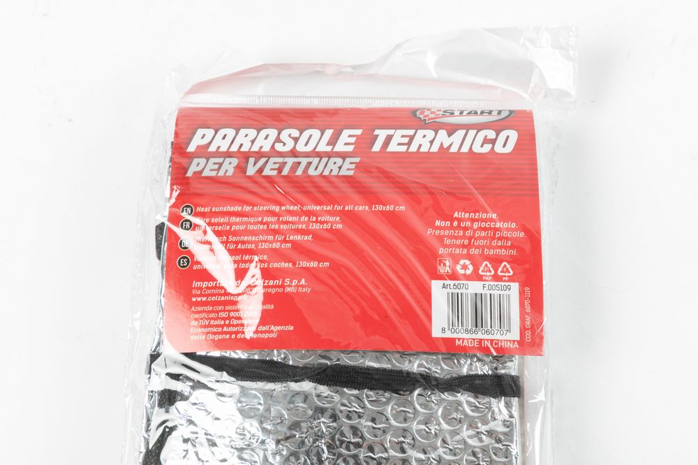 START Parasole Auto Termorifrangente Colorato a Bolle 130x160 cm ? Protezione