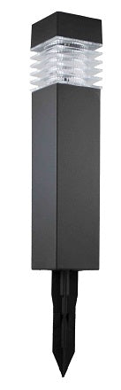 LAMPADA SOLARE QUADRA ABS NERO CM.5,8X5,8X28