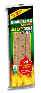DIAVOLINA ACCENDIFUOCO ECOLOGICO CONF.24CUBETTI