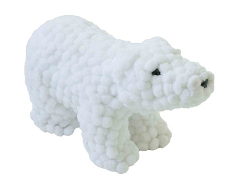 NATALE ADDOBBI ORSO BIANCO CM. 36X25 H.