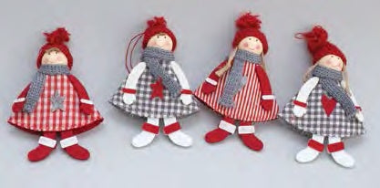 NATALE ADDOBBI DECORAZIONE PANNO BAMBOLACM.15 SOGG.ASS.