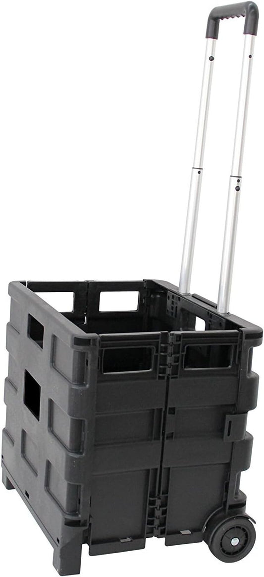 Garden Friend Carrello trasporto con cassa in plastica pieghevole portata max 25 kg