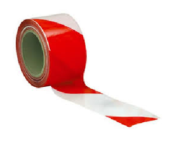 NASTRO SEGNALETICO BIFACCIALE MM.70X200MT BIANCO/ROSSO GEKO
