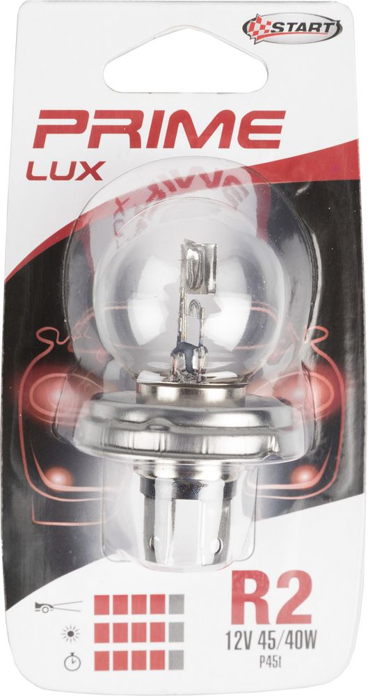 START R2 Lampadina Singola Asimmetrica per luci auto 12V 45/40W P45t