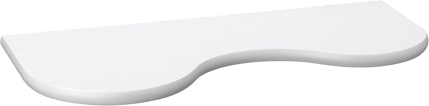 King Home MENSOLA BIMBO(cm 26x56x2) "ONDA" IN MDF BIANCO CARTONE DA 4 PEZZI