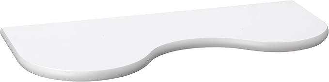 King Home MENSOLA BIMBO(cm 26x56x2) "ONDA" IN MDF BIANCO CARTONE DA 4 PEZZI