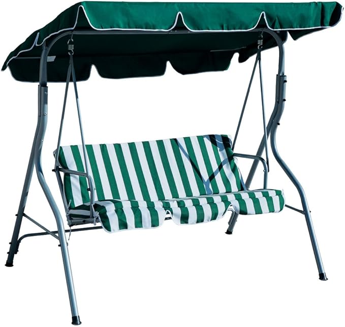 Garden Friend Dondolo in acciaio 170x113x156h cm 3 posti verde
