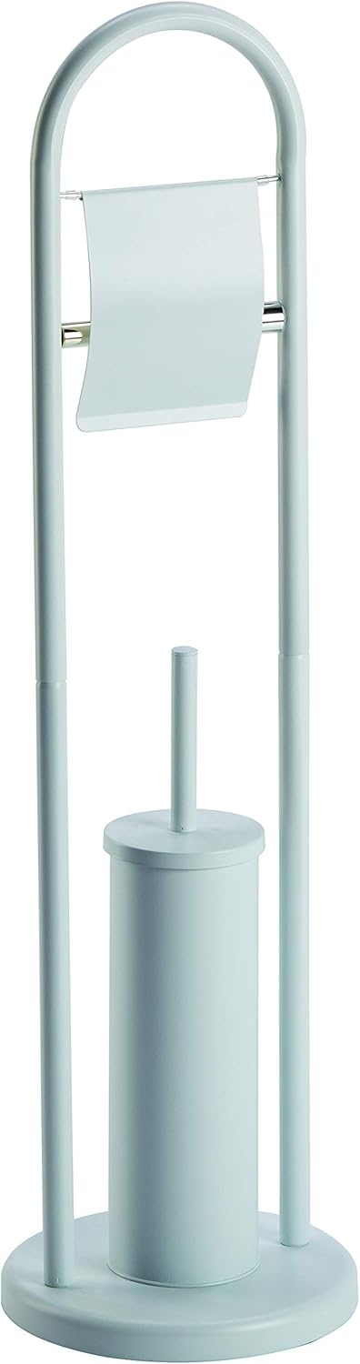 King Home PIANTANA MULTIFUNZIONE BIANCA in acciaio 22x80h cm