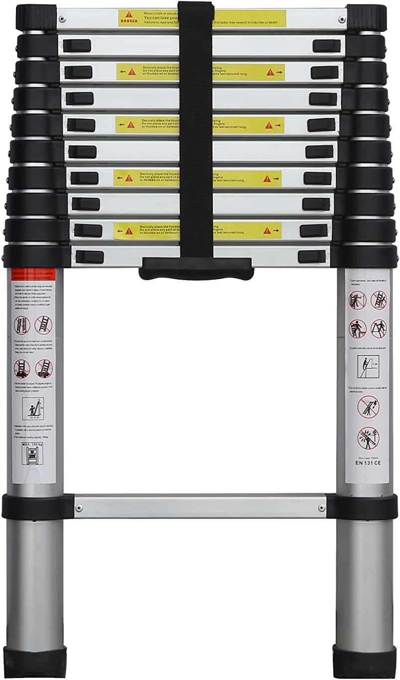 Garden Friend Scala telescopica 10 gradini aperta altezza max 3,20 mt portata max.150 kg