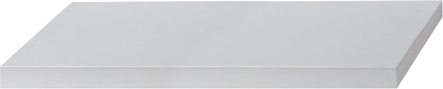 King Home Mensola Tamburata In Mdf Bianco 100X25X5H confezione da 6 pezzi