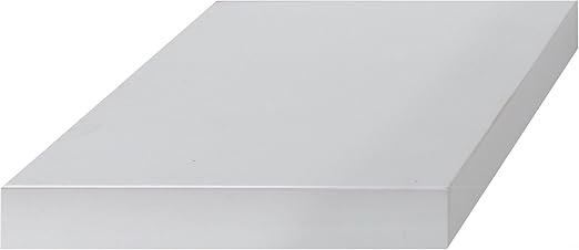 King Home Mensola Tamburata In Mdf Bianco 25X25X5H confezione da 8 pezzi