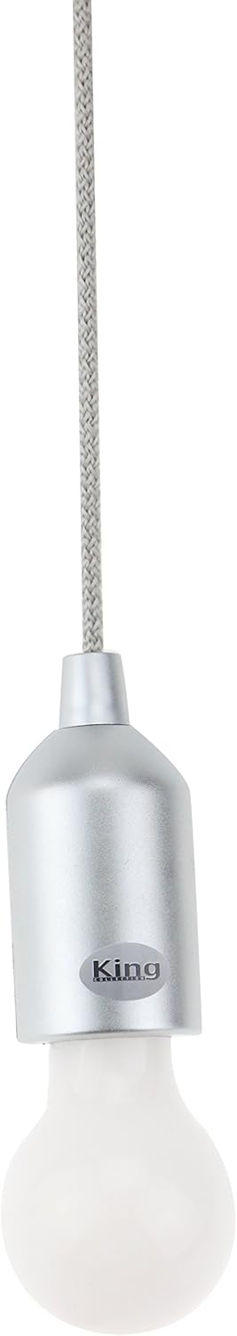 King Home LAMPADA LED K-LIGHT A BATTERIA PICCOLA ARGENTO 5x130h cm