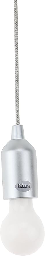 King Home LAMPADA LED K-LIGHT A BATTERIA PICCOLA ARGENTO 5x130h cm