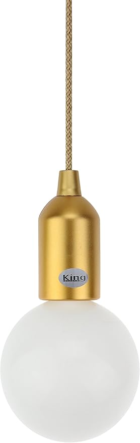 King Home LAMPADA LED K-LIGHT A BATTERIA GRANDE ORO 10x130h cm