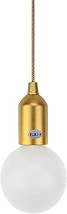 King Home LAMPADA LED K-LIGHT A BATTERIA GRANDE ORO 10x130h cm