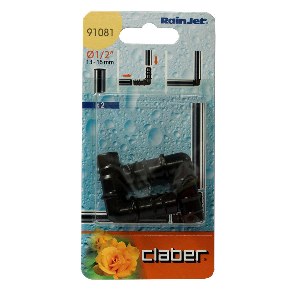 CLABER GOCCIA:GOMITO 13/16 X TUBO PE BLS2PZ ART.91081