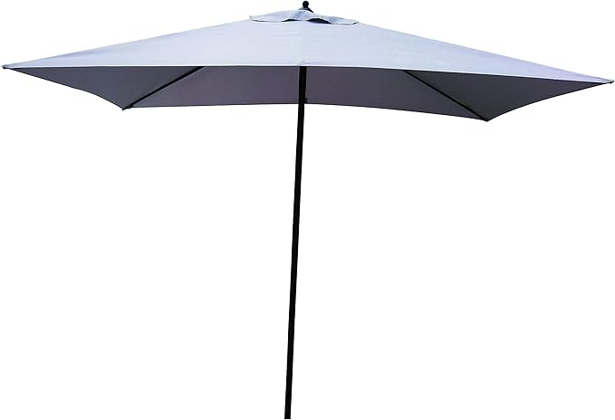 Garden Friend Ombrellone Push up 2x3x2,48h m grigio struttura in acciao