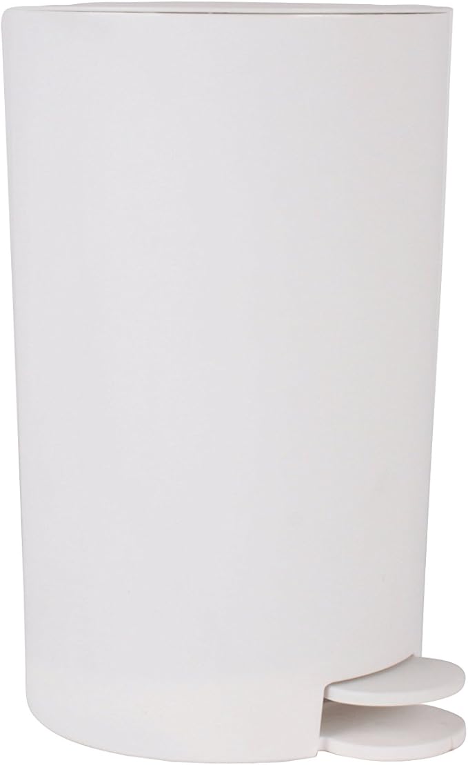 King Home PATTUMIERA C/PEDALE IN POLIPROPILENE 3 LT BIANCA 16x25,5h cm