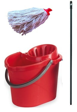 MOP SET COMPLETO C/SECCHIO LT.15 SPORCO/PULITO