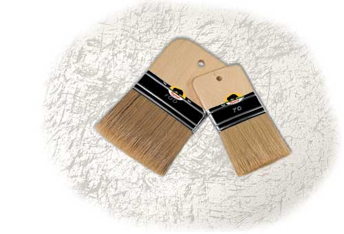 CINGHIALE PENNELLO PIATTO SPALTER M.CO LEGNO MM. 70 ART.522S
